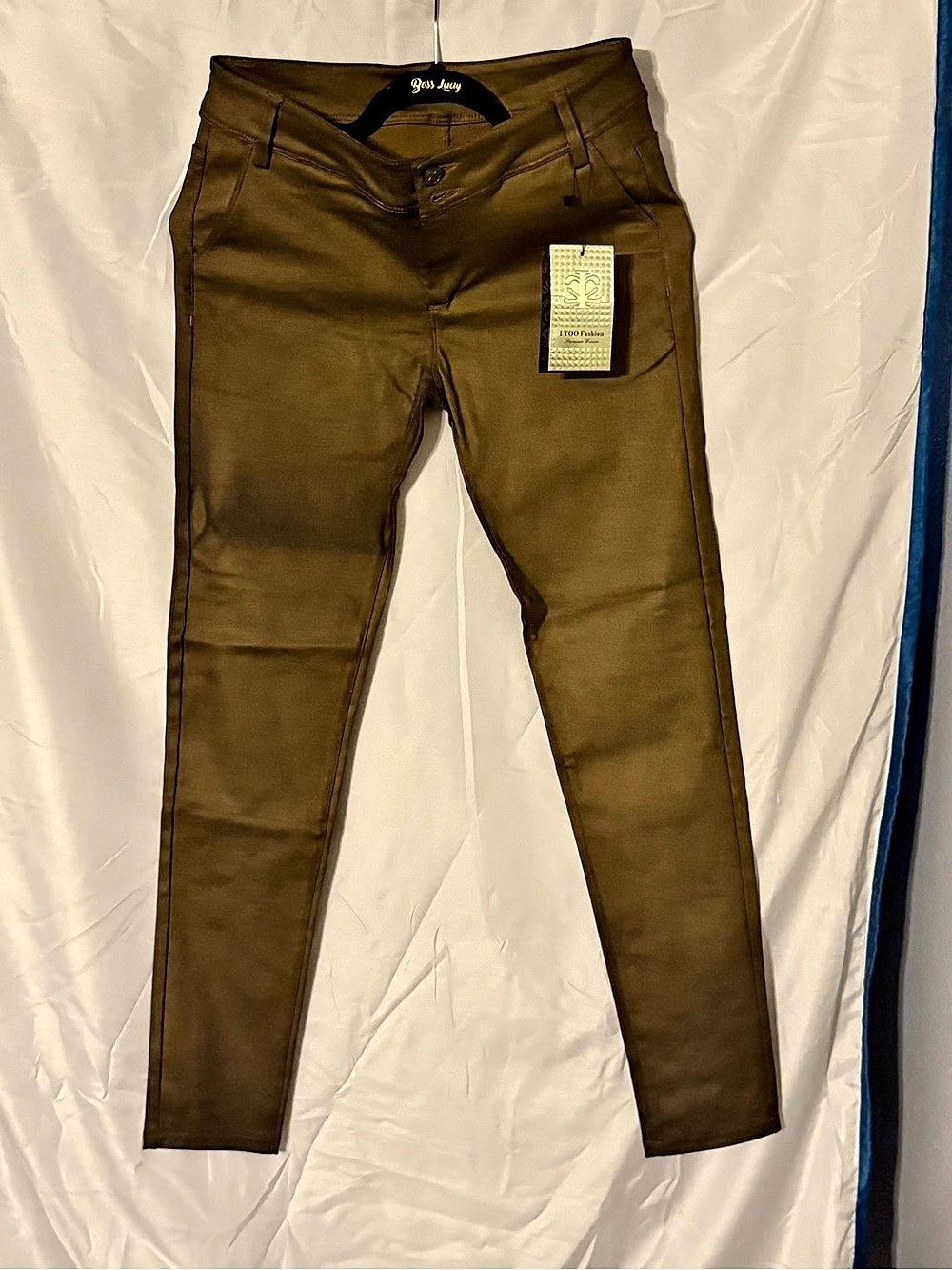 I TOO Skinny Pants in Brown NWT
